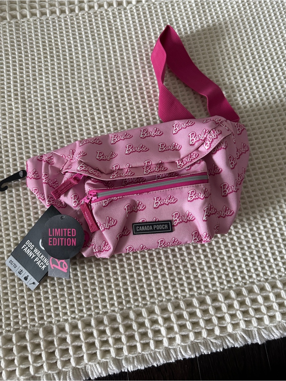Canada Pooch Limited Edition Barbie Dog Walking Fanny Pack